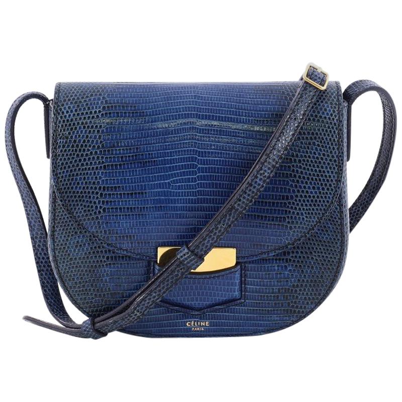 Celine Trotteur Crossbody Bag Lizard