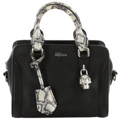 Alexander McQueen Padlock Zip Around Tote Leather Mini