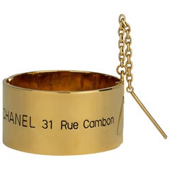 Vintage Chanel 31 Rue Cambon Cuff Bracelet