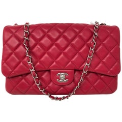 Chanel Hot Pink Jumbo Bag