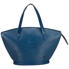 Used Louis Vuitton Blue Epi Saint Jacques Long Strap GM