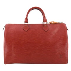 Used Louis Vuitton Speedy Handbag Epi Leather 40