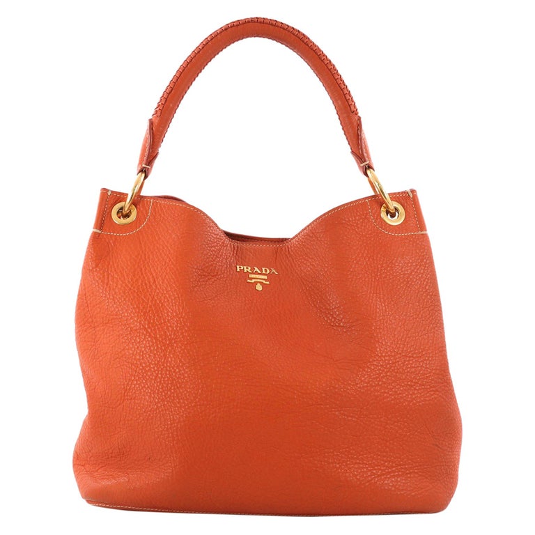 Prada Rolled Hobo Vitello Daino Large at 1stDibs prada daino hobo