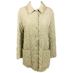 1990's Hermes Taupe Quilted Jacket