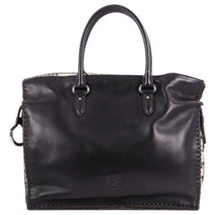 Loewe Flamenco Tote Leather with Snakeskin Large