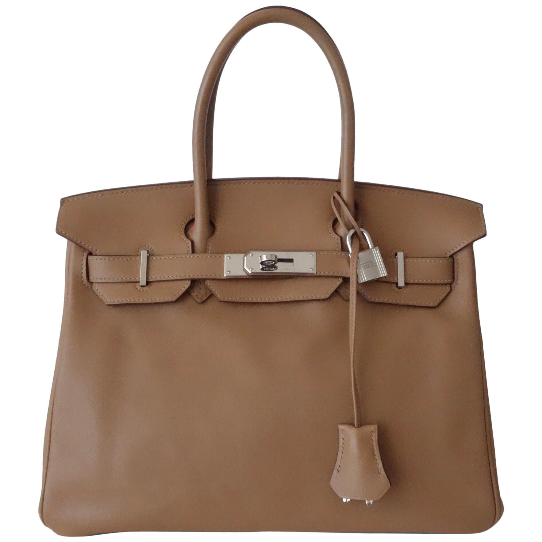 Hermès Swift Leather Biscuit Phw 30 cm Birkin Bag  
