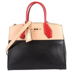  Louis Vuitton City Steamer Handbag Leather MM