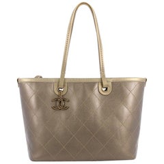 Chanel Fever Tote Quilted Caviar Small