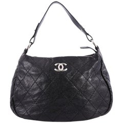Chanel On The Road Hobo Quilted Leather