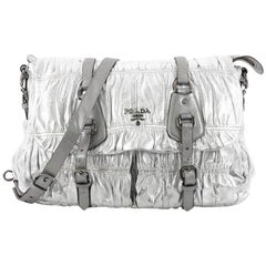 Prada Gaufre Messenger Bag Nappa Leather Large