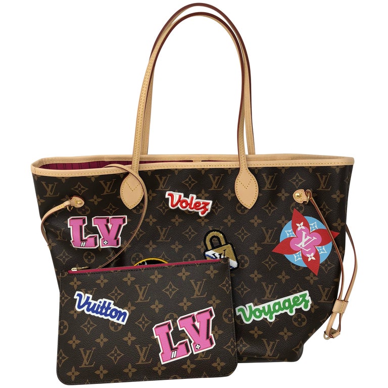 Louis Vuitton, Bags, Louis Vuitton Patches Neverfull Lt Edition Handbag