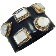 Resin Mirror Statement Cuff - As worn by Kelly Rutherford in “Gossip Girl”