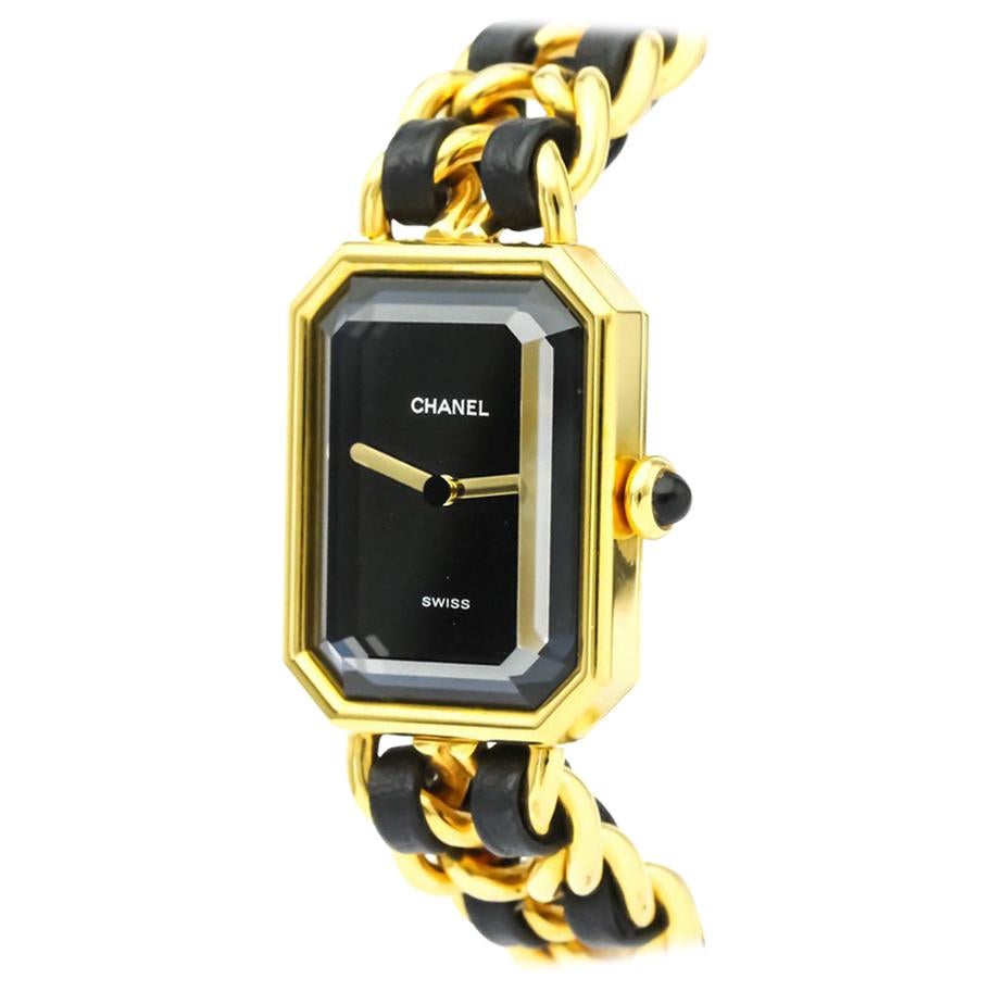 Chanel Ladies Stainless Steel Gold Tone Quartz Wristwatch