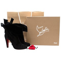 Christian Louboutin Current Season Kristofa 100 Suede Ankle Boots Size 9.5