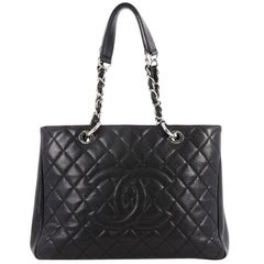 Chanel Grand Shopping Tote Quilted Caviar