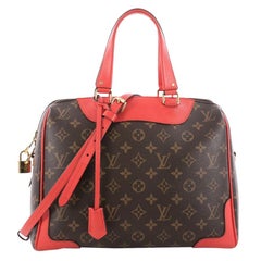 Louis Vuitton - Authenticated Retiro Handbag - Cotton Brown for Women, Very Good Condition