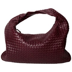 Dark Barolo Intrecciato Nappa Large Veneta Bag