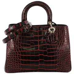 Christian Dior Diorissimo Tote Crocodile Medium