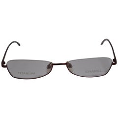 Chanel Titanium Iridescent Cranberry-Red Weightless Reading Glasses