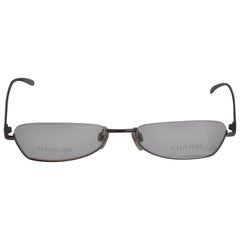 Chanel Iridescent "Spring-Lavender" Titanium Weightless Half-Frame Glasses
