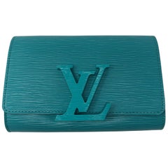Louis Vuitton Epi Pochette Louise PM Turquoise