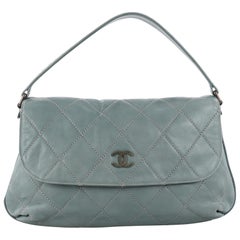 Chanel Wild Stitch Flap Shoulder Bag Quilted Lambskin Large
