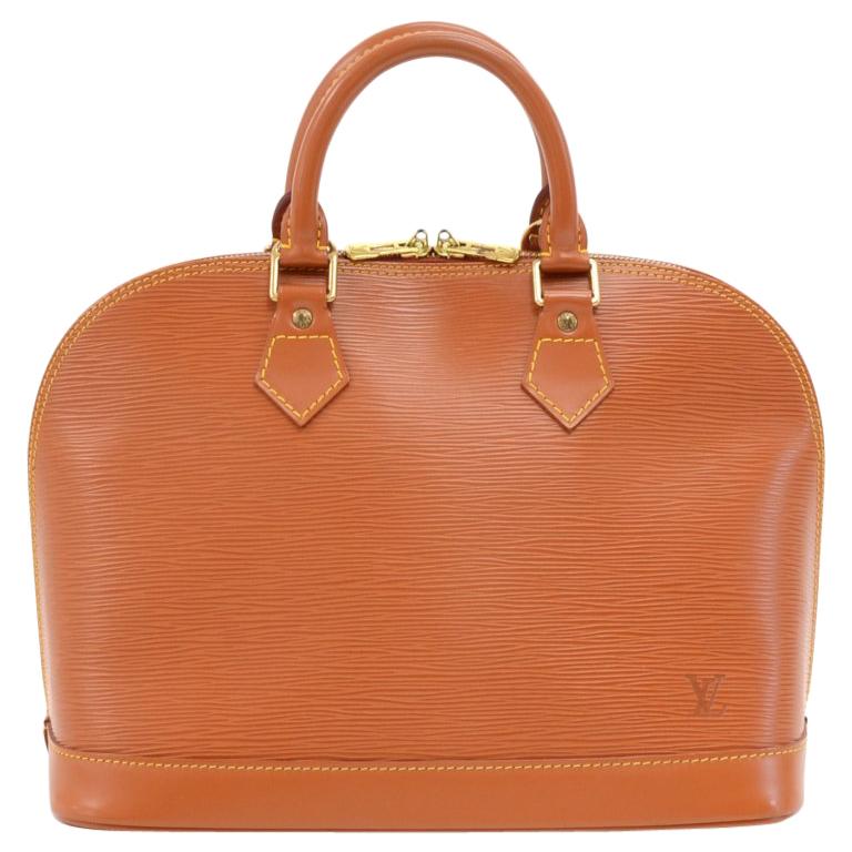 Vintage Louis Vuitton Alma Cipango Gold Epi Leather Hand Bag For Sale
