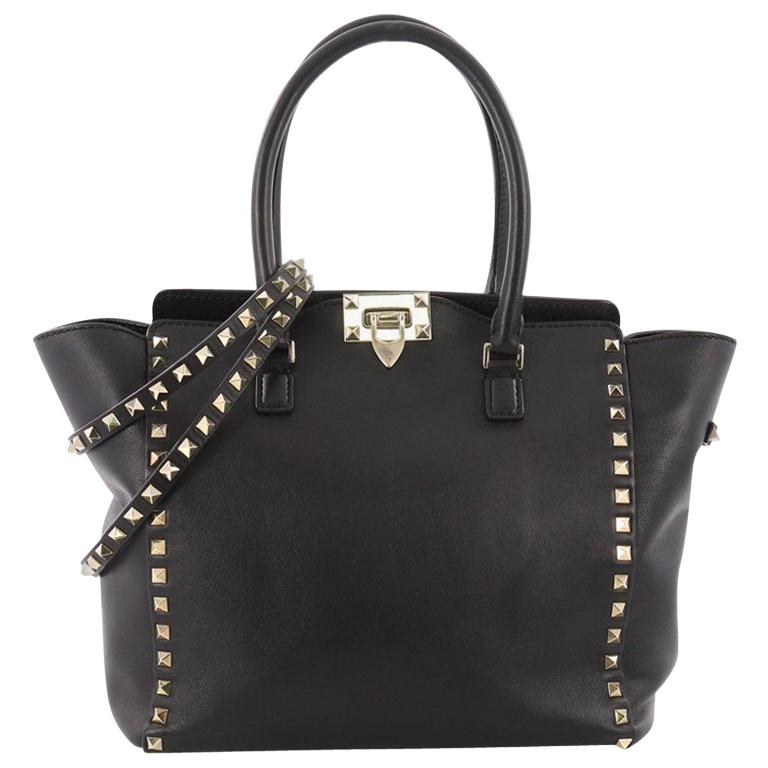 Valentino Rockstud Tote Rigid Leather Medium