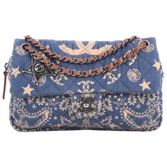 Chanel Paris-Dallas Bandana Flap Bag Quilted Canvas Medium