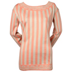 1992 AZZEDINE ALAIA striped tunic sweater