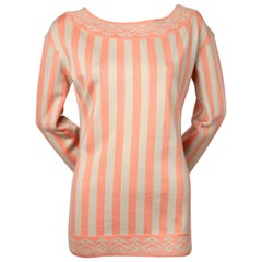 1992 AZZEDINE ALAIA striped tunic sweater