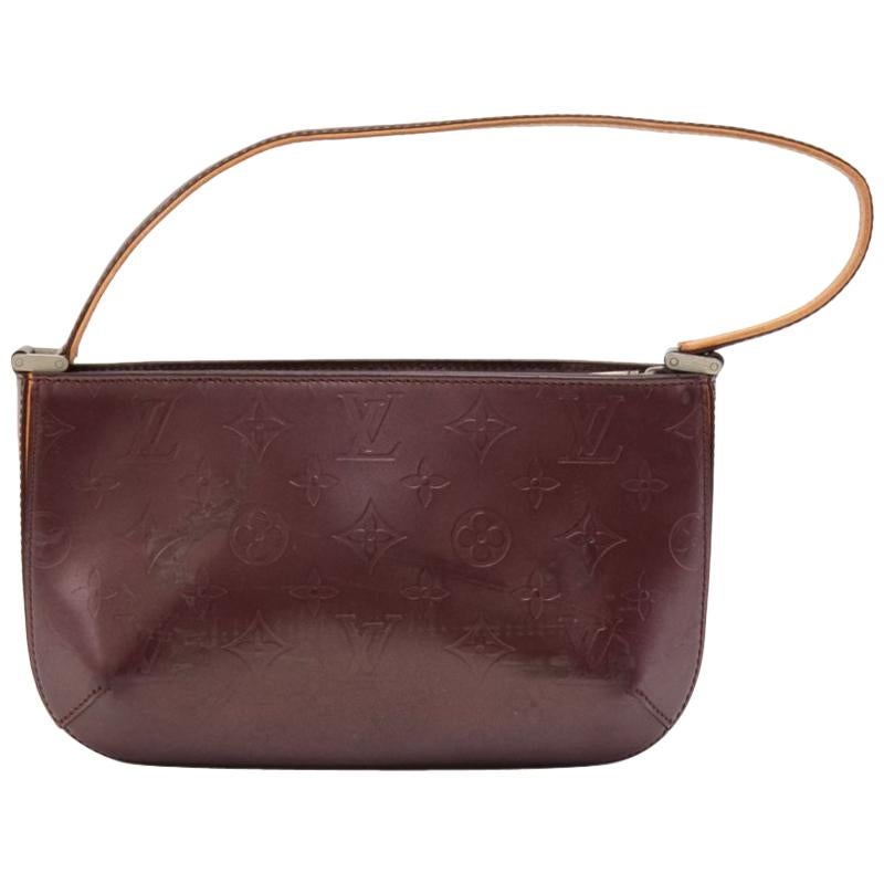 Louis Vuitton Fowler Purple Monogram Matt Leather Hand Bag For Sale