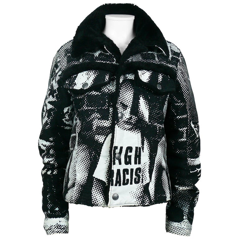 Jean Paul Gaultier Vintage Fight Racism Newspaper Print Graphic Jacket For  Sale at 1stDibs | jean paul gaultier fight racism, jean paul gaultier  racist, jean paul gaultier racism