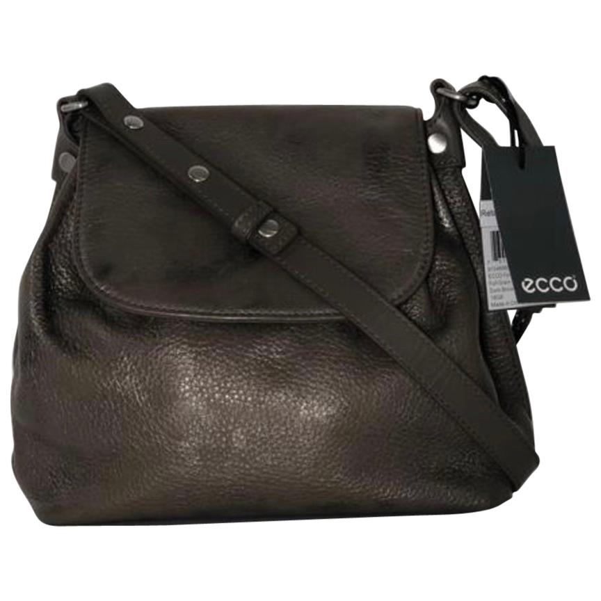  Ecco Fortine Crossbody Handbag in Dark Brown For Sale