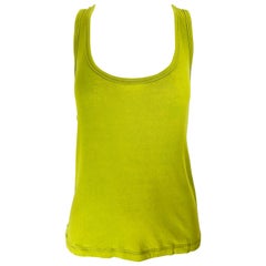 Neu Chloe Herbst 2007 Mushy Peas Chartreuse Racerback ärmelloses Tank Top Shirt