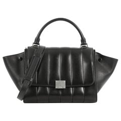 Celine Trapeze Handbag Quilted Leather Small