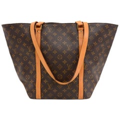  Louis Vuitton Sac Shopping Monogram Canvas Shoulder Tote Bag