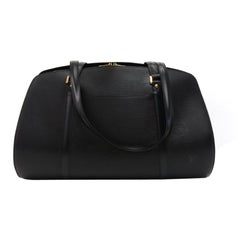 Vintage Louis Vuitton Solferino 45 Black Epi Leather Shoulder Boston Bag