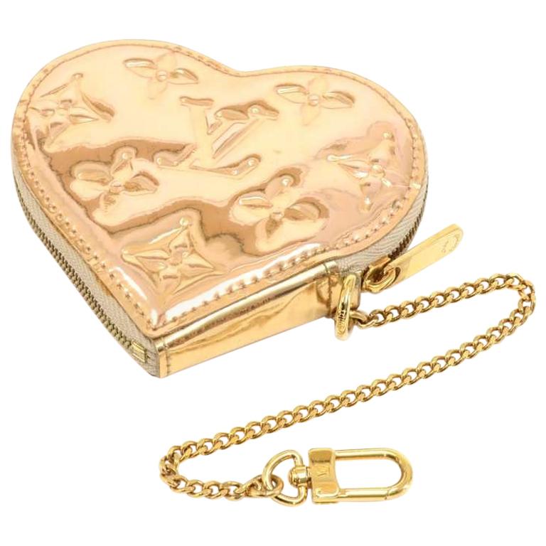 Louis Vuitton Porte Monnaies Cruer Gold Monogram Miroir Heart
