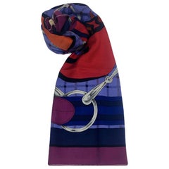 Hermes Tatersale Model Shawl in Cashmere and Silk