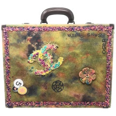 Chanel Limited Edition Briefcase in Khaki Multicolor