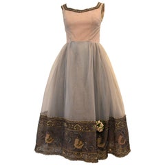 FINAL SALE Pierre Balmain Attributed Haute Couture Ball Gown, Circa 1955