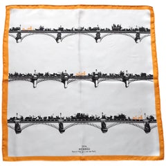 Hermès Carré Gavroche Pochette Air de Paris Paris in the Air Silk Scarf, 2006
