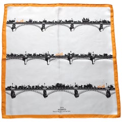 Hermès Carré Gavroche Pochette Air de Paris Paris in the Air Silk Scarf, 2006 