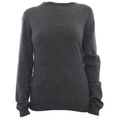 Valentino Rockstud Untitled Grey Cashmere Pullover Sweater - M