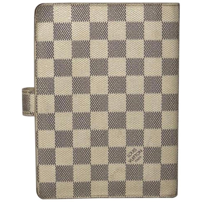 Louis Vuitton Damier Azur Agenda MM Planner For Sale at 1stDibs louis