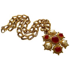 Chanel Vintage Byzantine Necklace / Brooch, 1980s