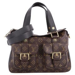  Louis Vuitton Manhattan NM Handbag Monogram Canvas with Leather