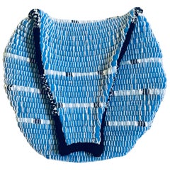 Round Blue/Black Fanny Pack