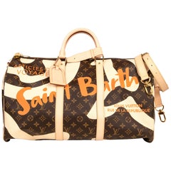 Louis Vuitton Bag Monogram Keepall Bandouliere Saint Barth Limited Edition 50